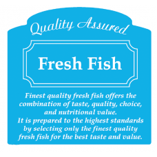 Butcher Label 'Quality Assured Irish Fish'
